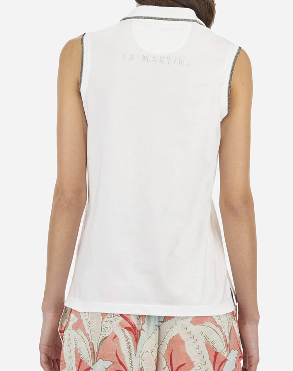 LA MARTINA BLUZA POLO XΜ WOMAN SLEEVELESS POLO PIQUET S