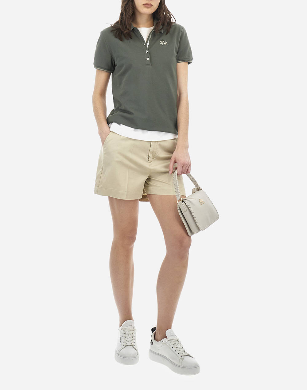 LA MARTINA BLUZA POLO KM WOMAN POLO S/S PIQUET STRETCH