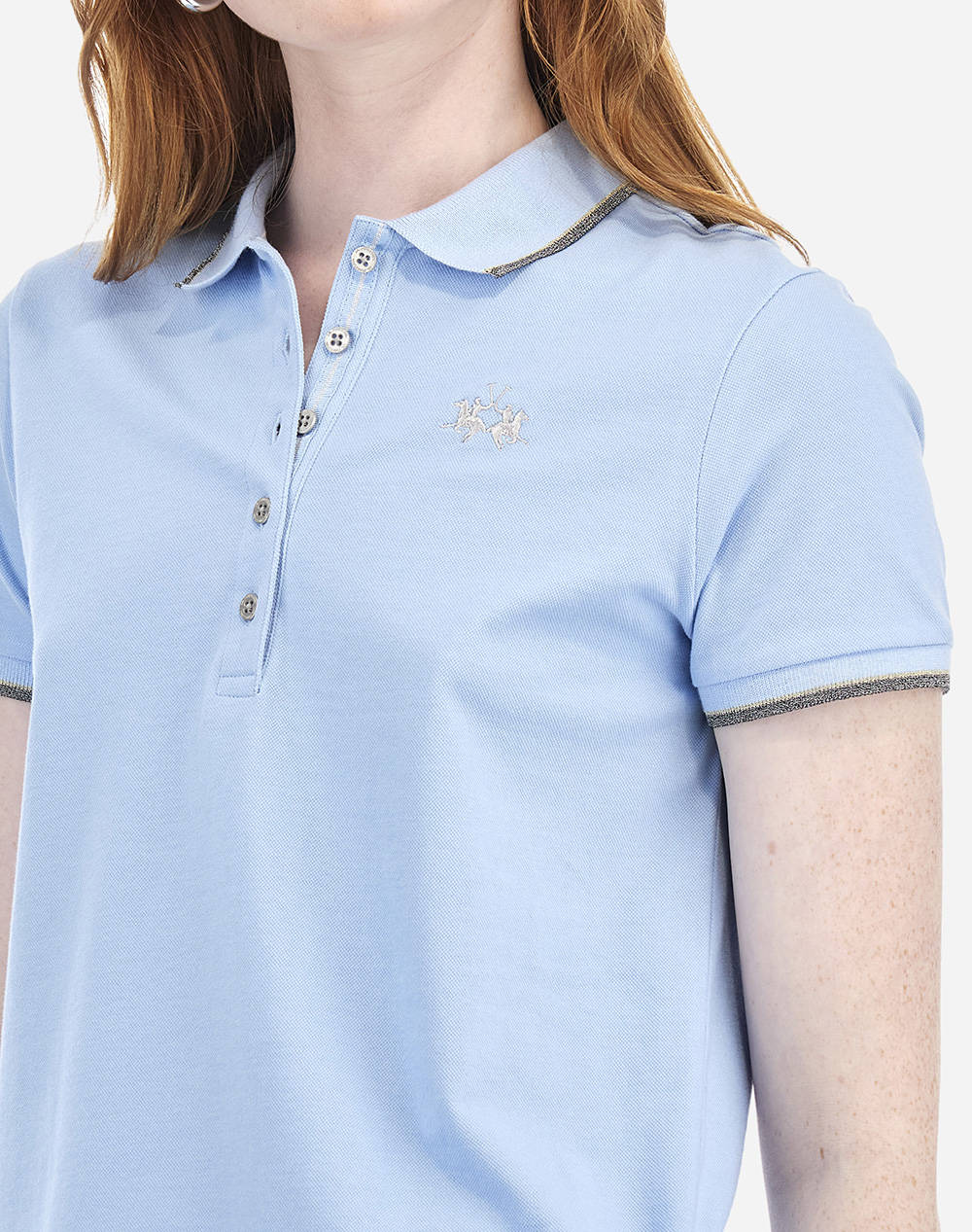 LA MARTINA BLUZA POLO KM WOMAN POLO S/S PIQUET STRETCH