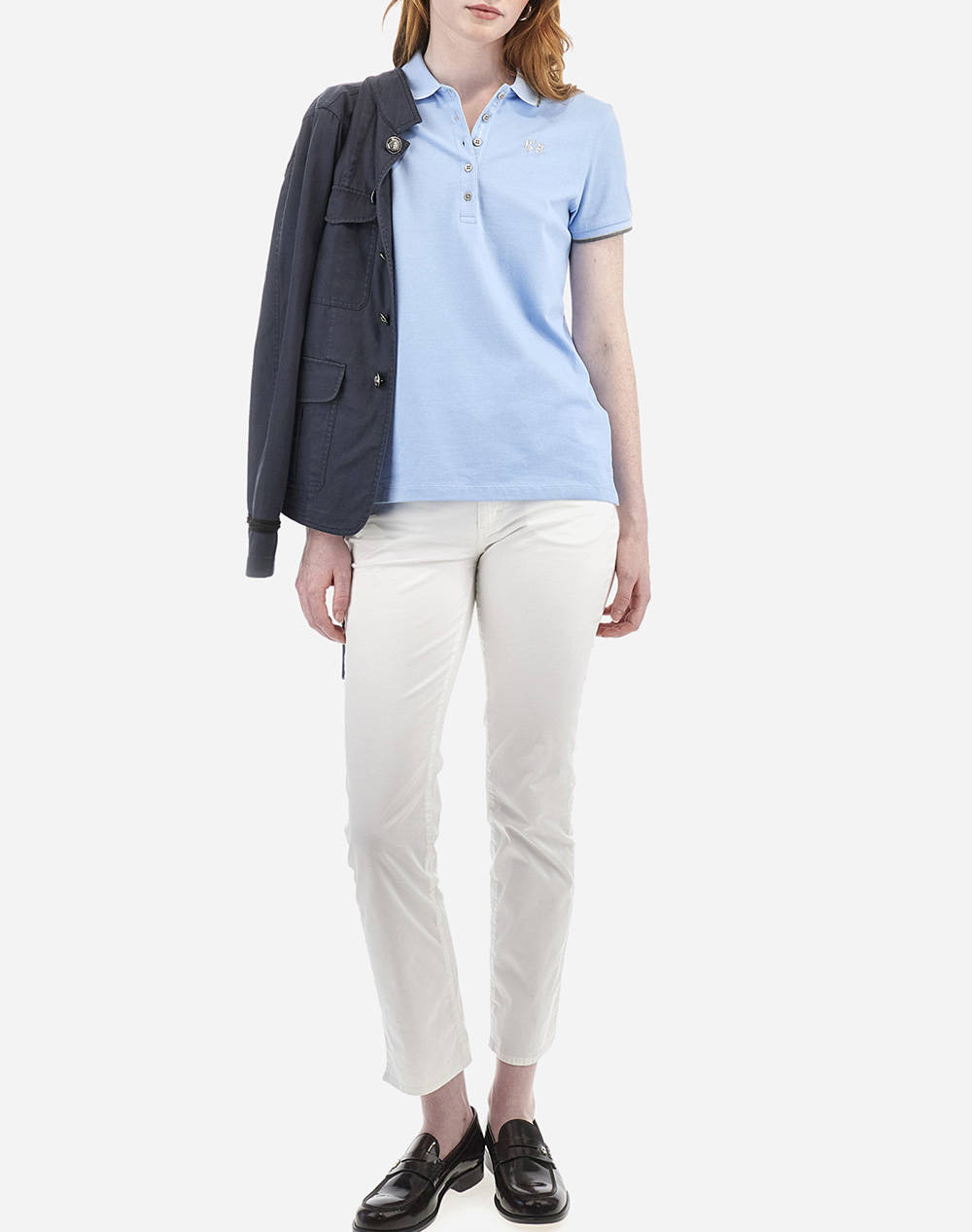 LA MARTINA BLUZA POLO KM WOMAN POLO S/S PIQUET STRETCH