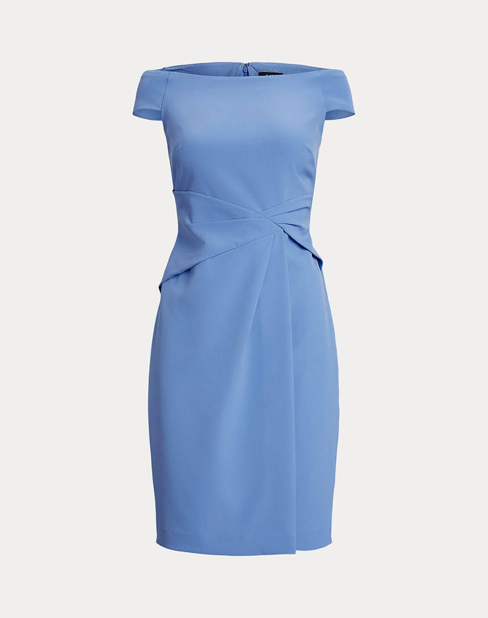 LAUREN RALPH LAUREN SARAN SHORT-SHORT SLEEVE COCKTAIL DRESS