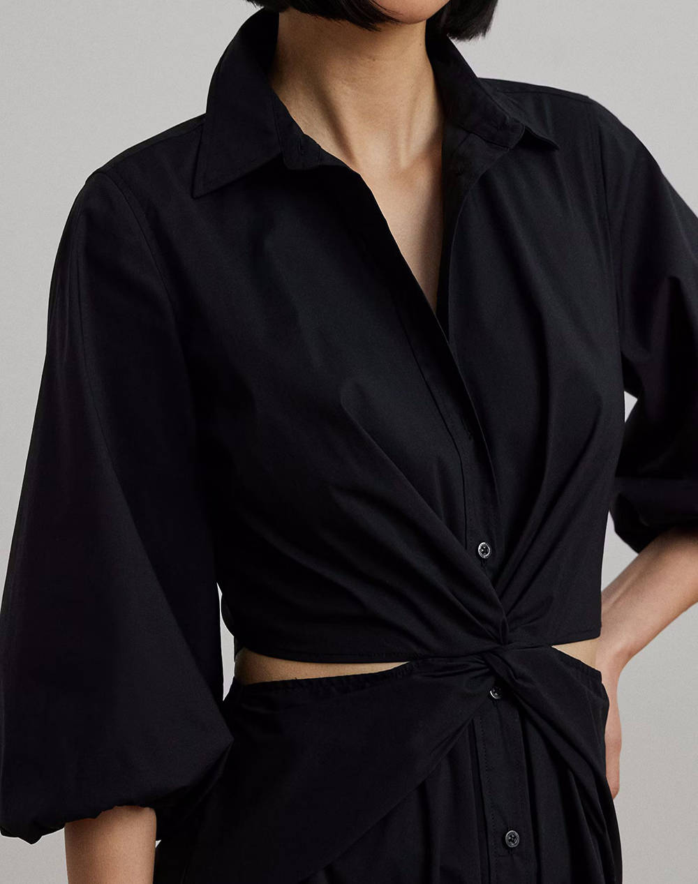 LAUREN RALPH LAUREN NALDA-LONG SLEEVE-DAY DRESS