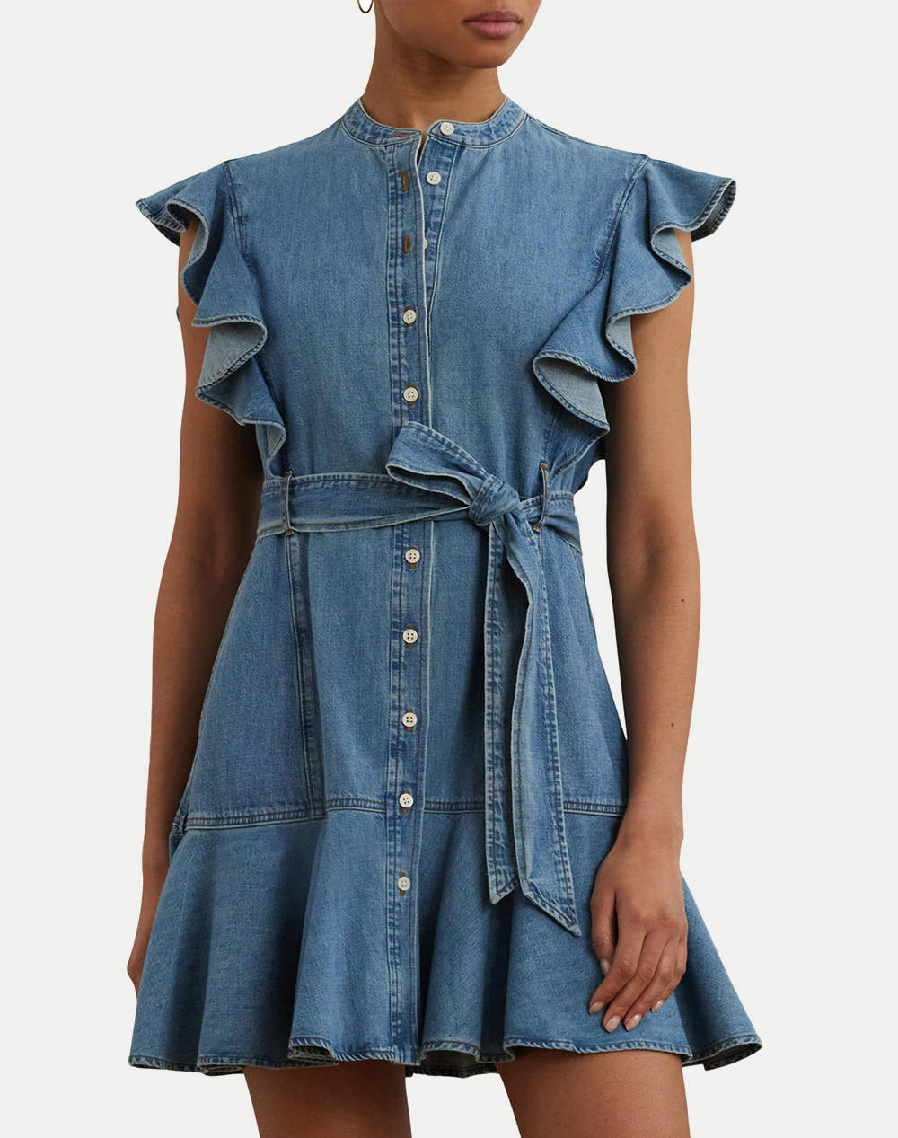 LAUREN RALPH LAUREN KAVINA-SHORT SLEEVE-DAY DRESS