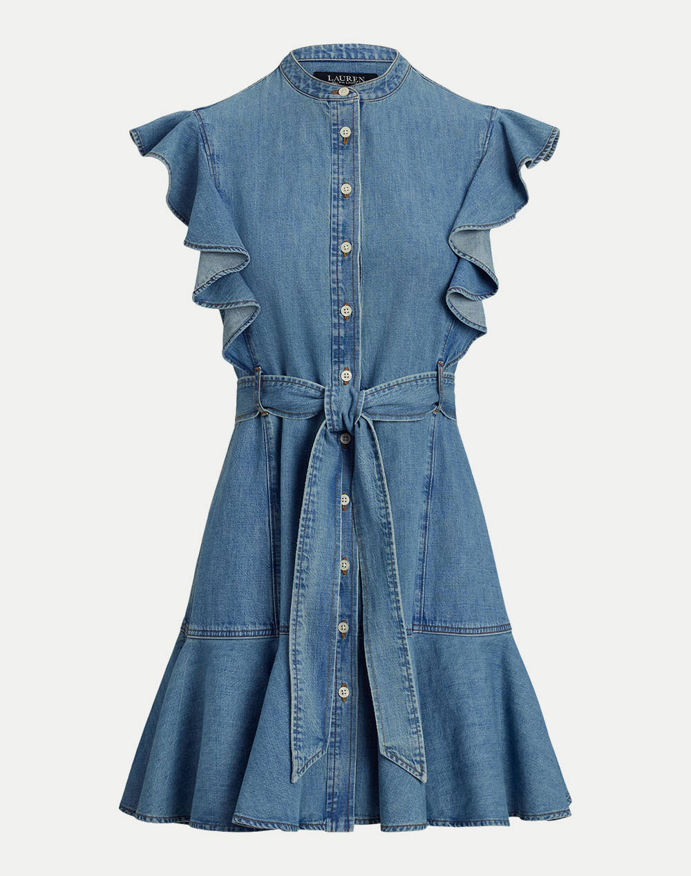 LAUREN RALPH LAUREN KAVINA-SHORT SLEEVE-DAY DRESS