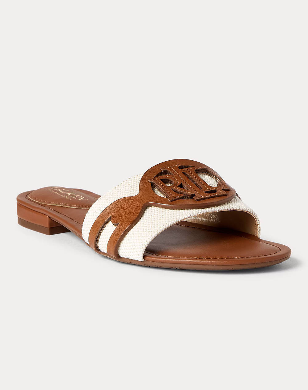 LAUREN RALPH LAUREN TWOTONECANVS/BRNCLF-ALEGRA-SN-SLI