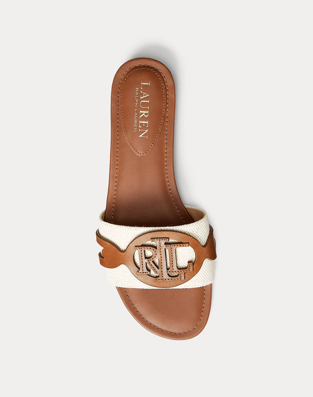 LAUREN RALPH LAUREN TWOTONECANVS/BRNCLF-ALEGRA-SN-SLI