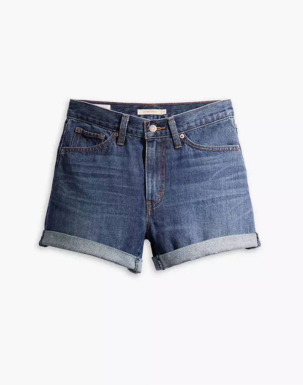 LEVIS ROLLED 80S MOM SHORTS