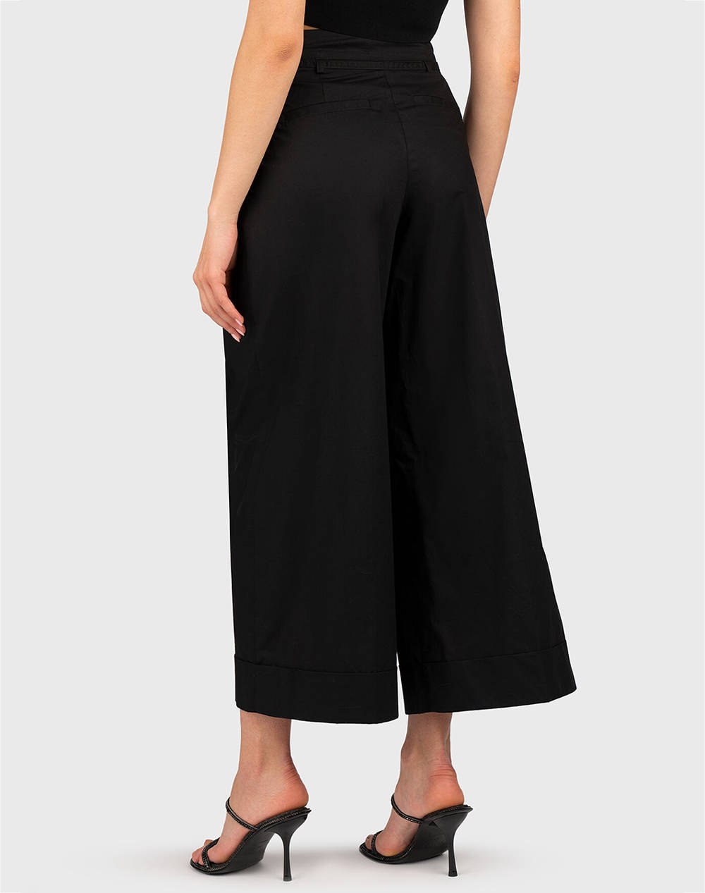 LIU JO WHITE_WA5C81__ECS PANT.CROPPED RISVOLTO PANTALONI DE DAMA