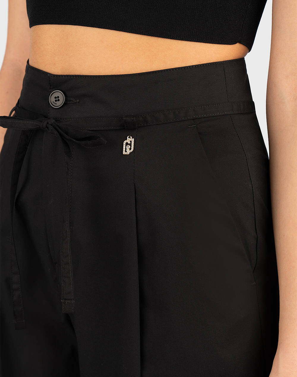LIU JO WHITE_WA5C81__ECS PANT.CROPPED RISVOLTO PANTALONI DE DAMA