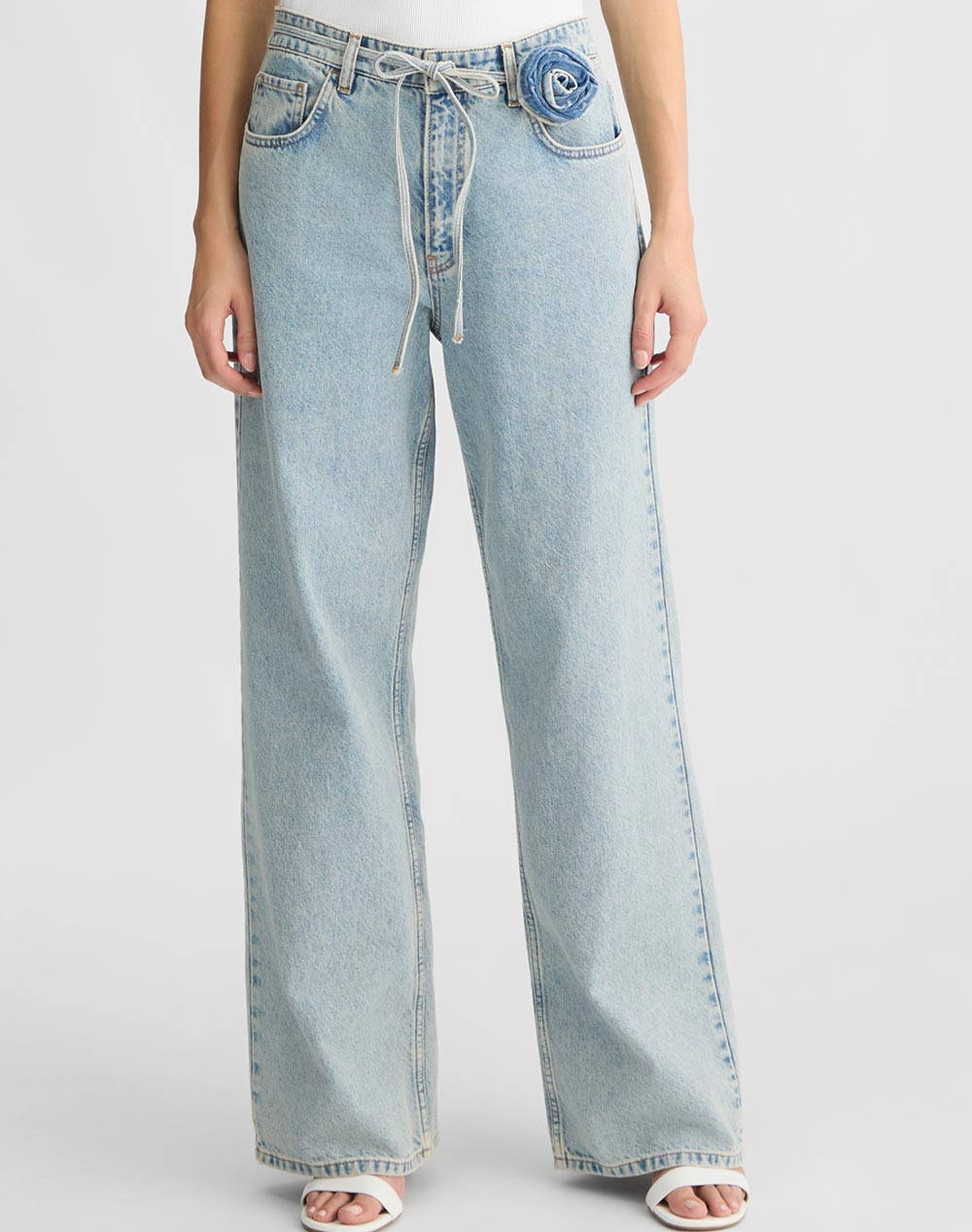 LIU JO DENIM_UA5D72_PANT.BAGGY ROSE REG.W. PANTALONI DE DAMA
