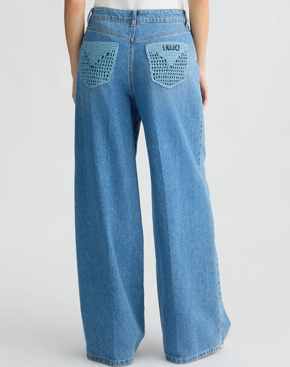 LIU JO WHITE_WA5D11__PANT.FLARE FROG H.W. PANTALONI DE DAMA