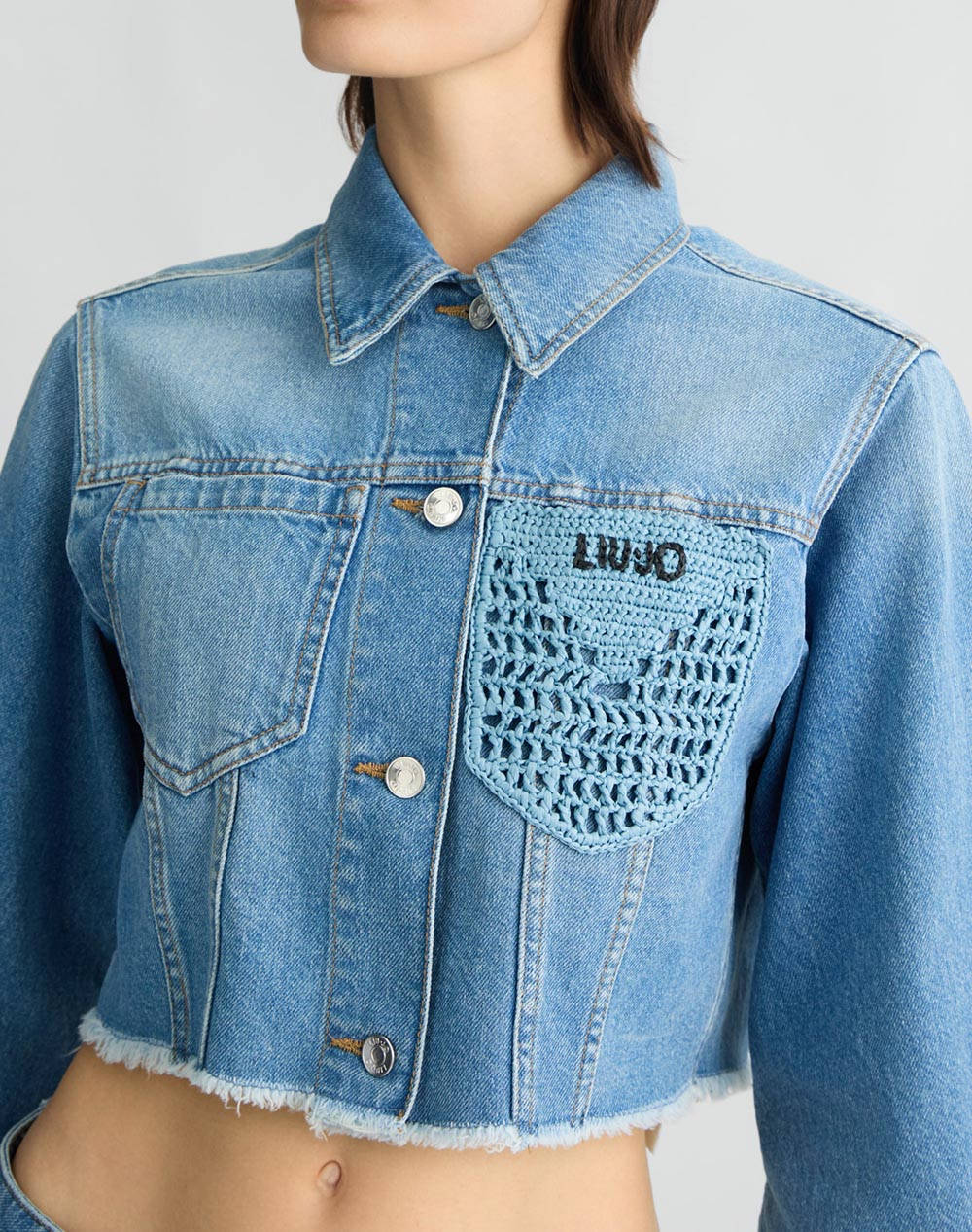 LIU JO WHITE_WA5D11__GIUBBINO UNCINETTO JACKET DE DAMA