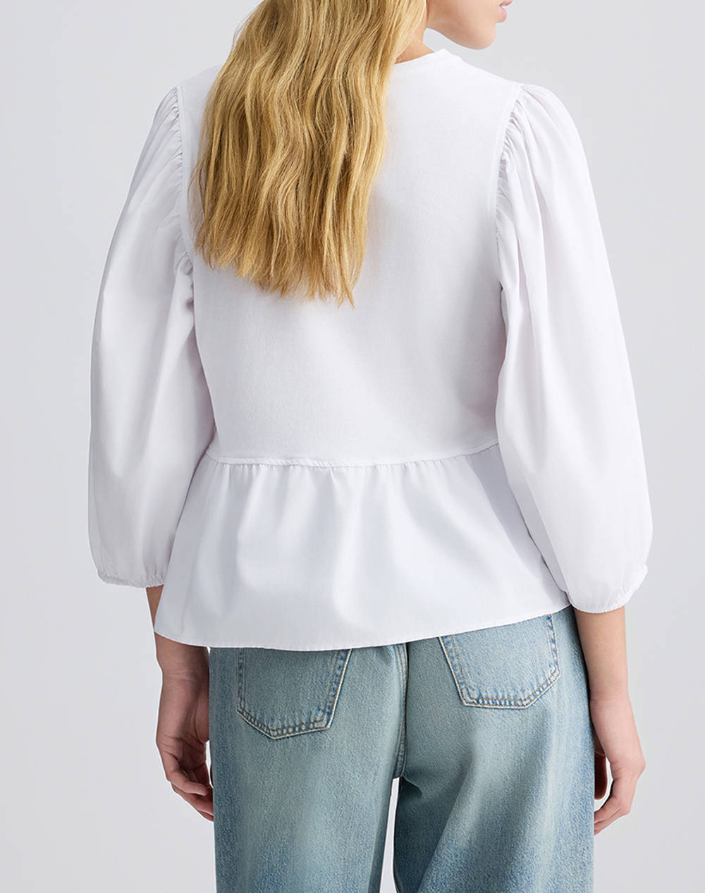 LIU JO WHITE_WA5J45__3.0 TUNICA JERSEY BLUZA DE DAMA