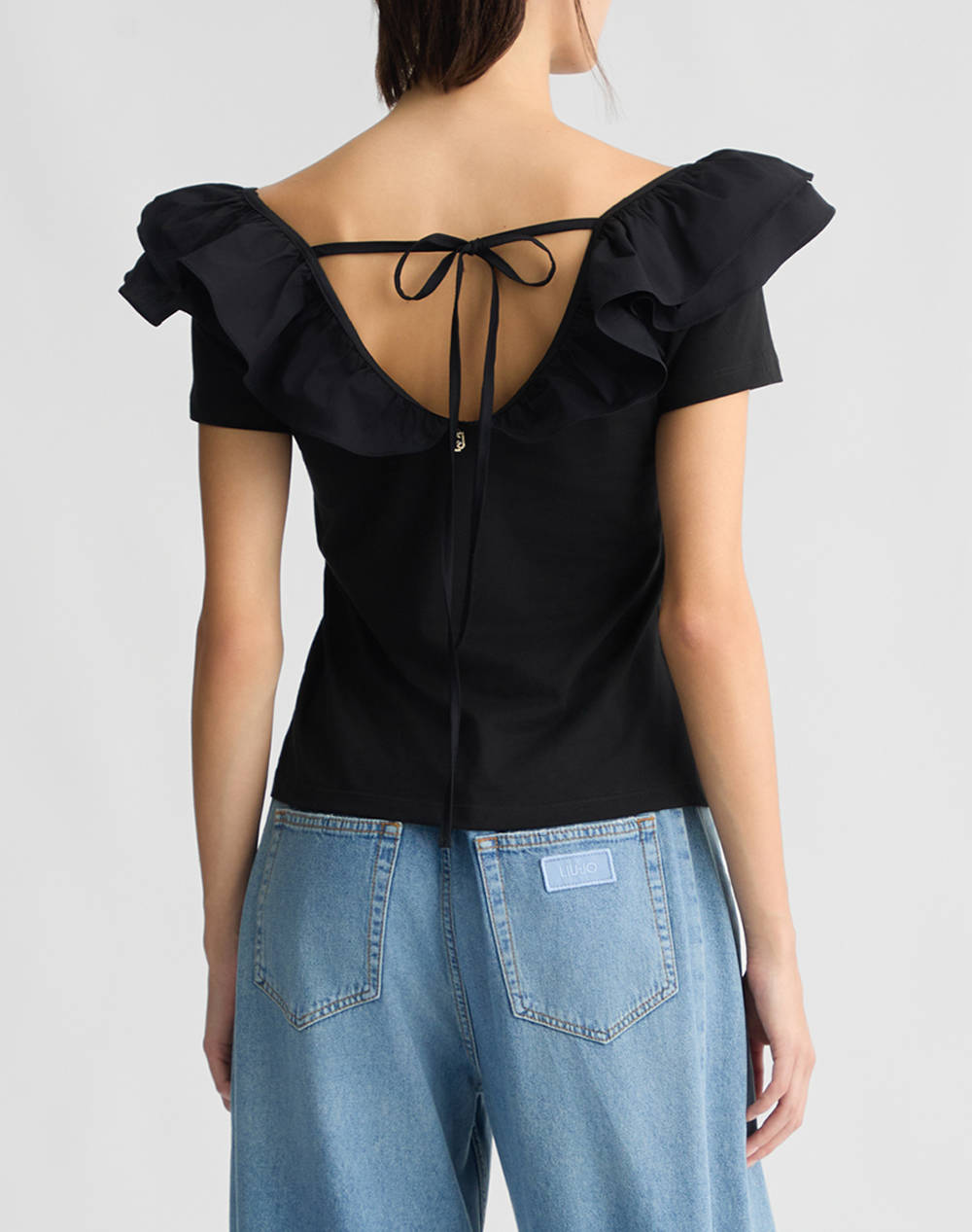 LIU JO WHITE_WA5J45__3.0 T-SHIRT MODA M/C BLUZA DE DAMA