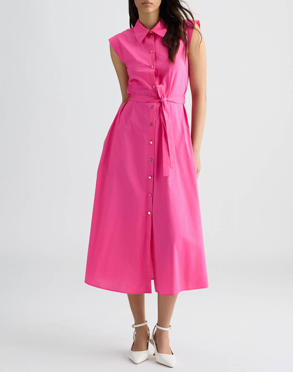 LIU JO WHITE_WA5C88__3.0 ABITO CHEMISIER S/M ROCHIE DE DAMA