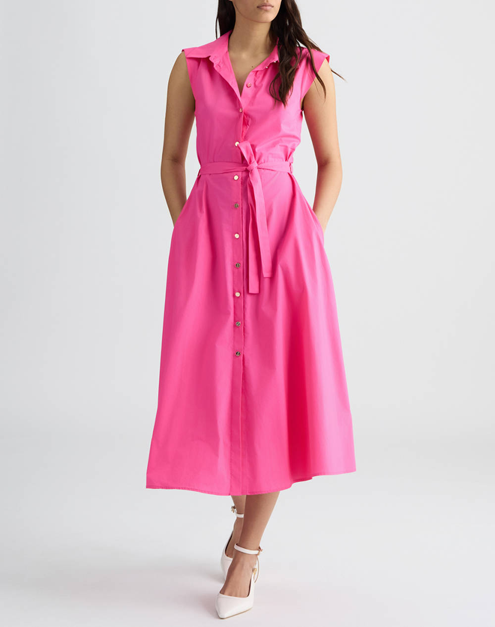 LIU JO WHITE_WA5C88__3.0 ABITO CHEMISIER S/M ROCHIE DE DAMA