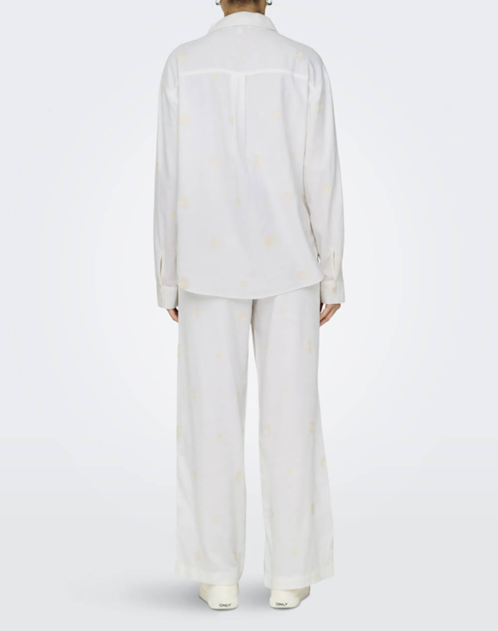 ONLY ONLCARO L/S LINEN BL EMB SHIRT CC PNT