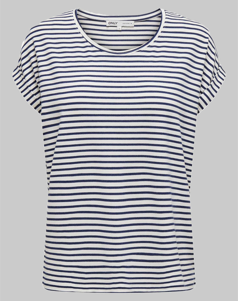ONLY ONLMOSTER STRIPE S/S O-NECK TOP JRS NOOS
