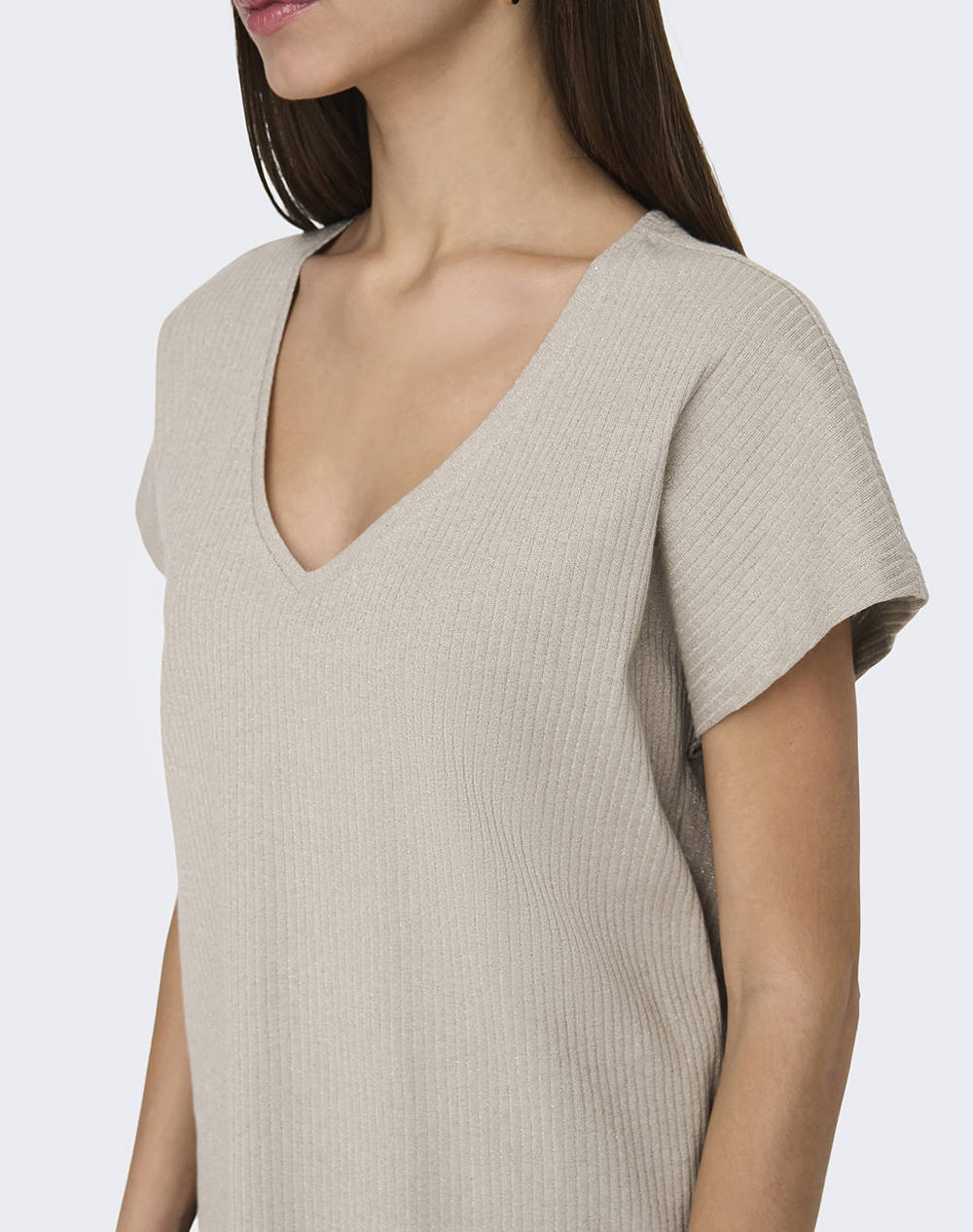 ONLY ONLASIA S/S V-NECK TOP CC JRS
