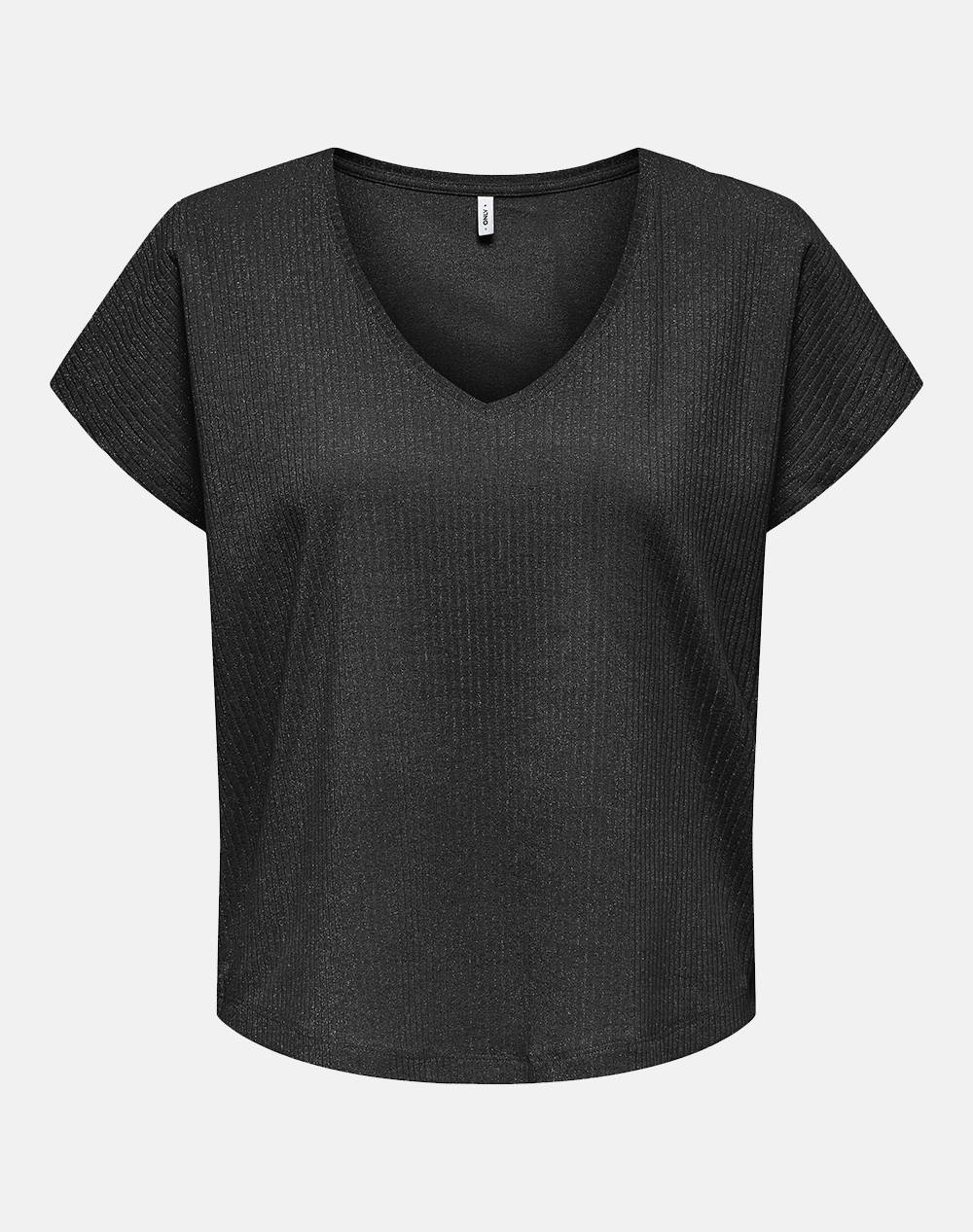 ONLY ONLASIA S/S V-NECK TOP CC JRS