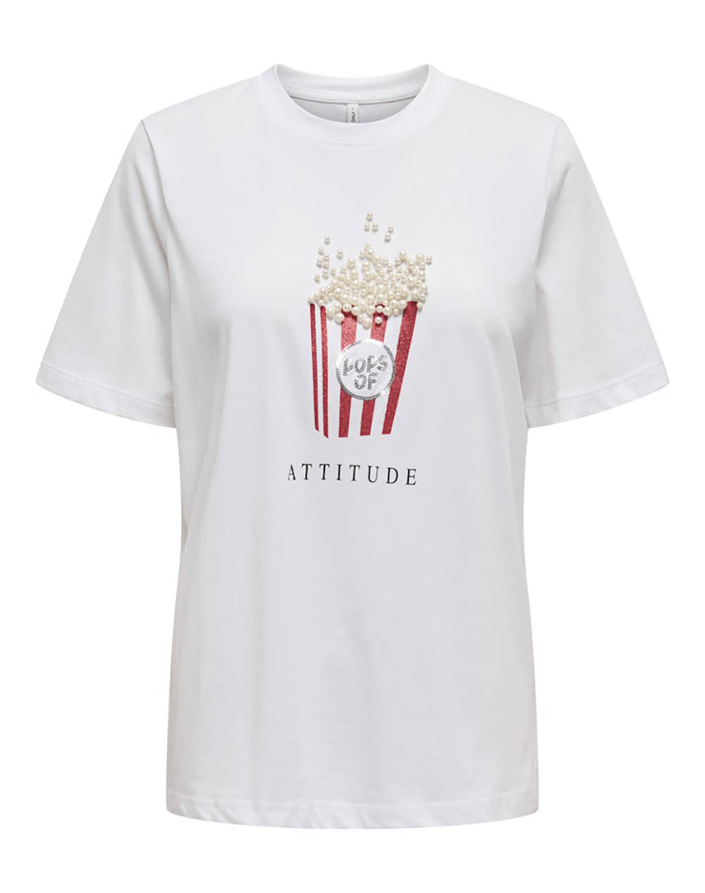 ONLY ONLBURST LIFE S/S POPCORN TOP BOX JRS