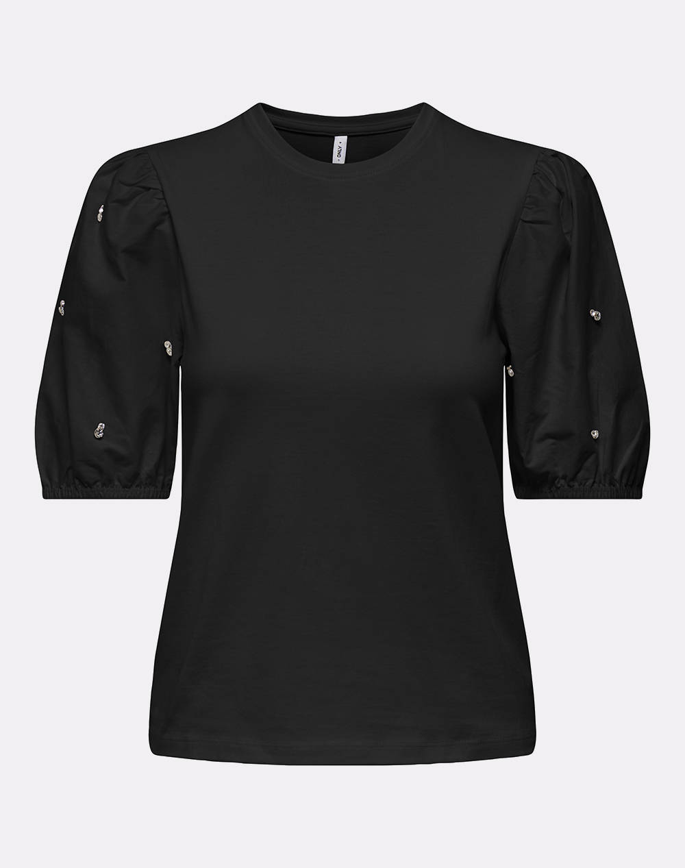 ONLY ONLEMME LIFE S/S O-NECK PUFF MIX TOP JRS