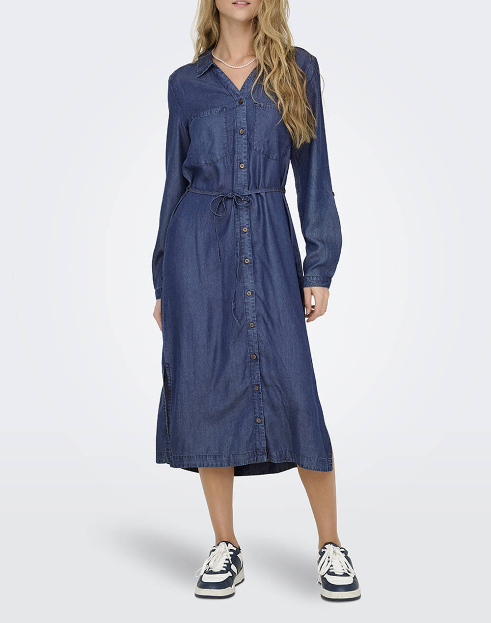 ONLY ONLCHARIS LIFE LS BEL SHIRT DRESS CC WVN