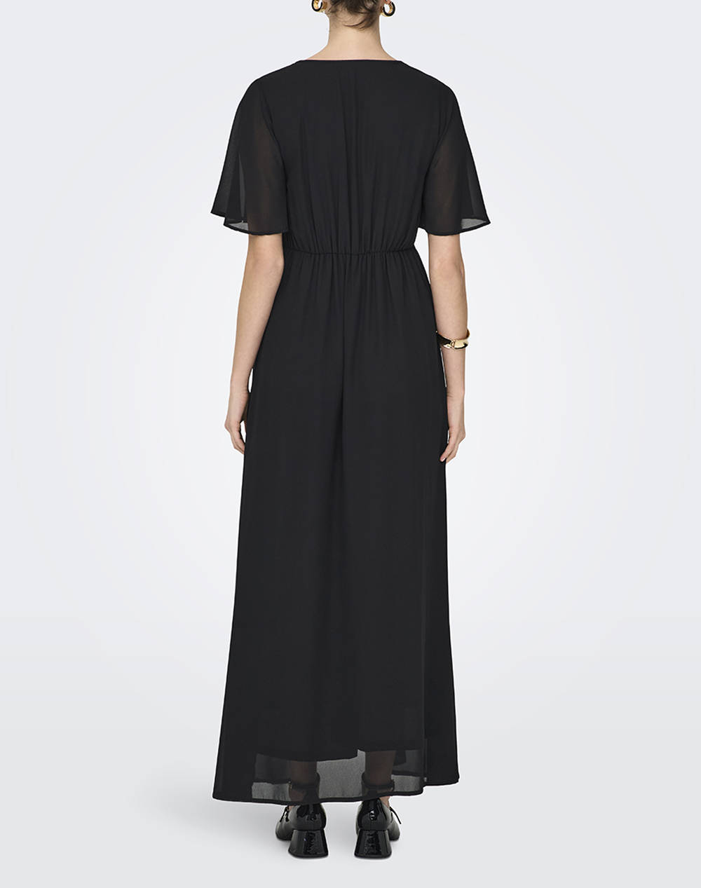 ONLY ONLSTAR LIFE S/S MIA MAXI DRESS WVN