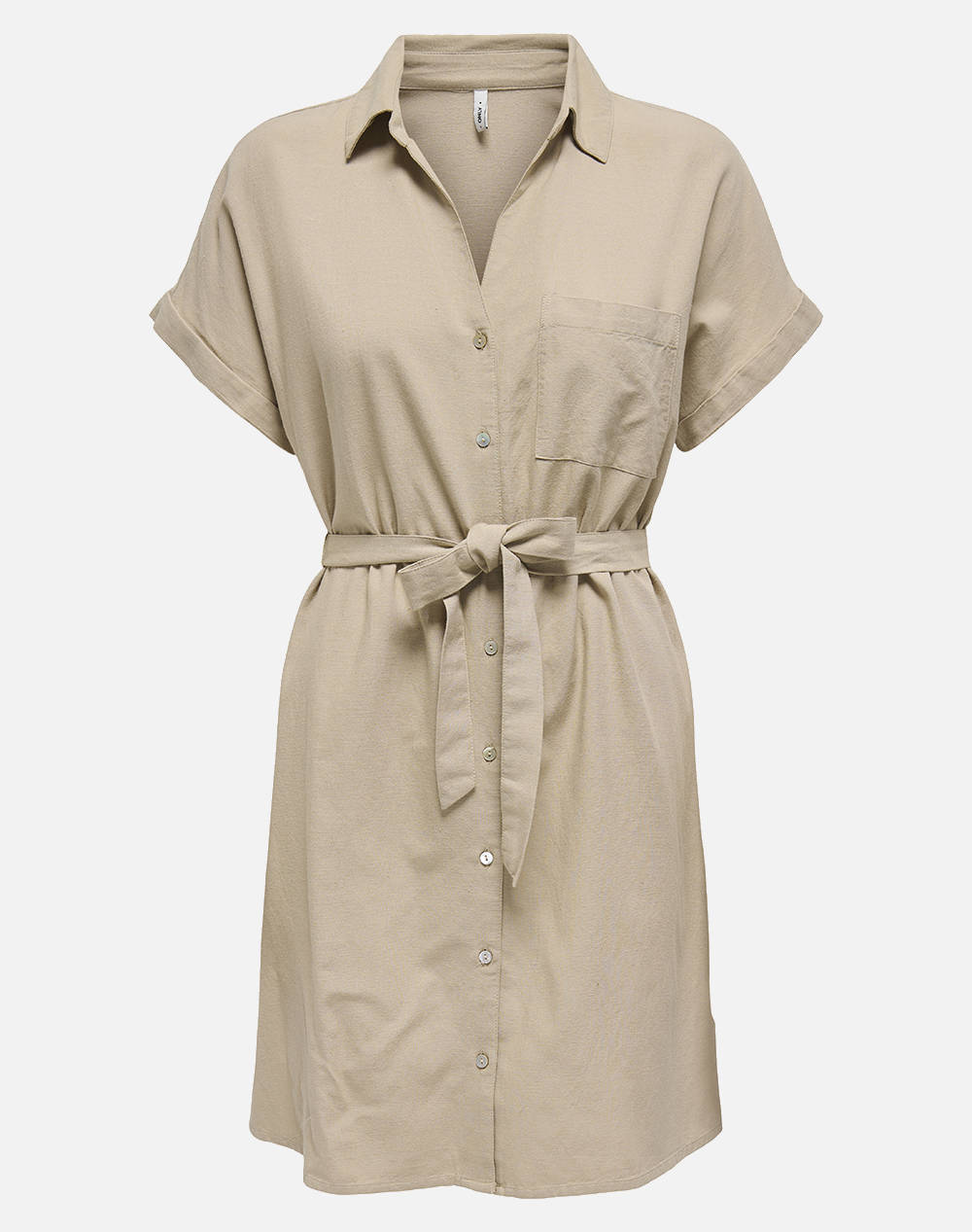 ONLY ONLJAKIRI LINEN S/S SHIRT DRESS PTM