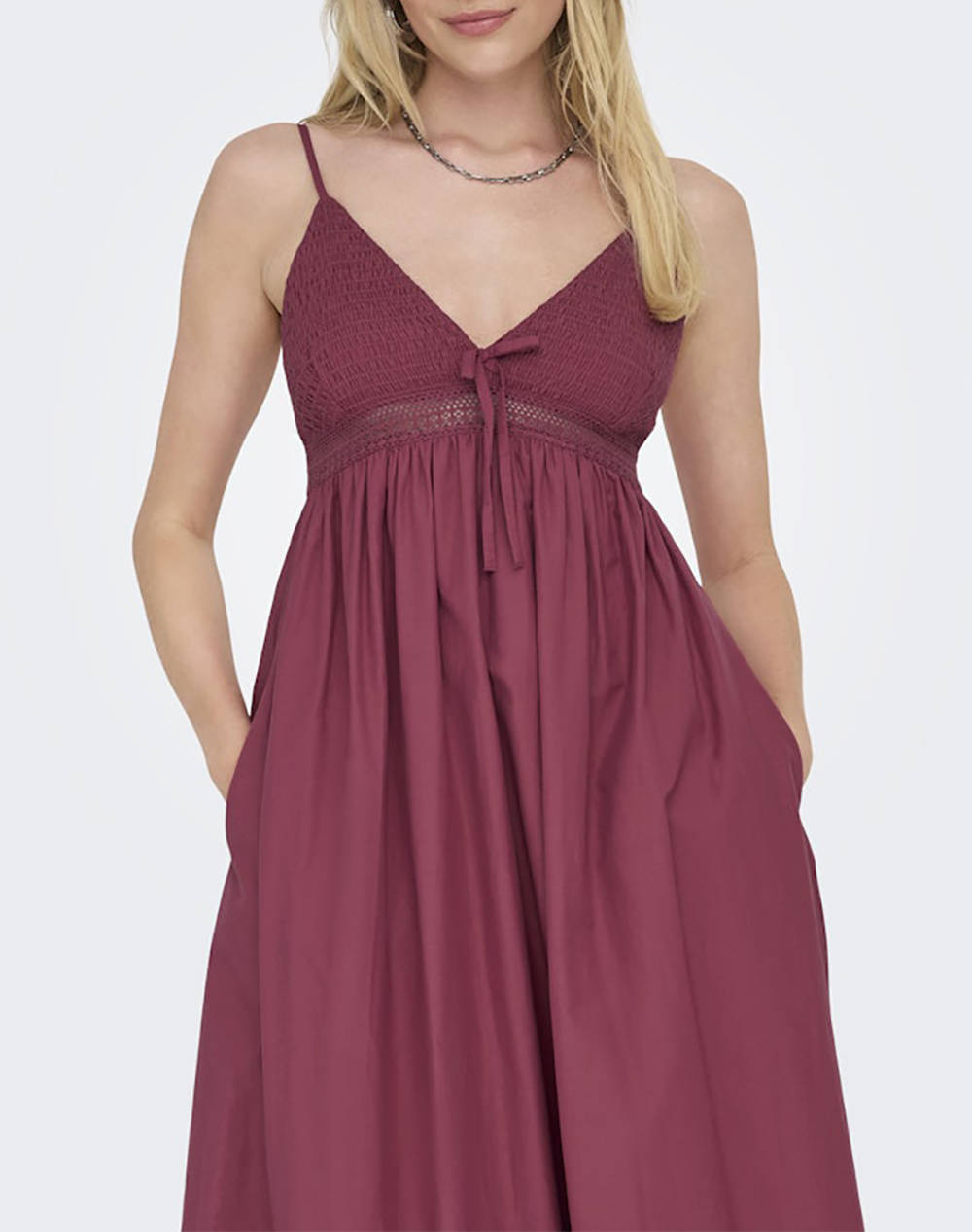 ONLY ONLBRIAR STRAP LONG DRESS WVN