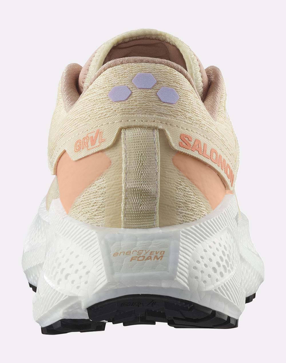 SALOMON GRAVEL RUNNING - AERO AERO GLIDE 3 GRVL W SHORTBREAD / WHITE / FUSION CORAL INCALTAMINTE DE DAMA