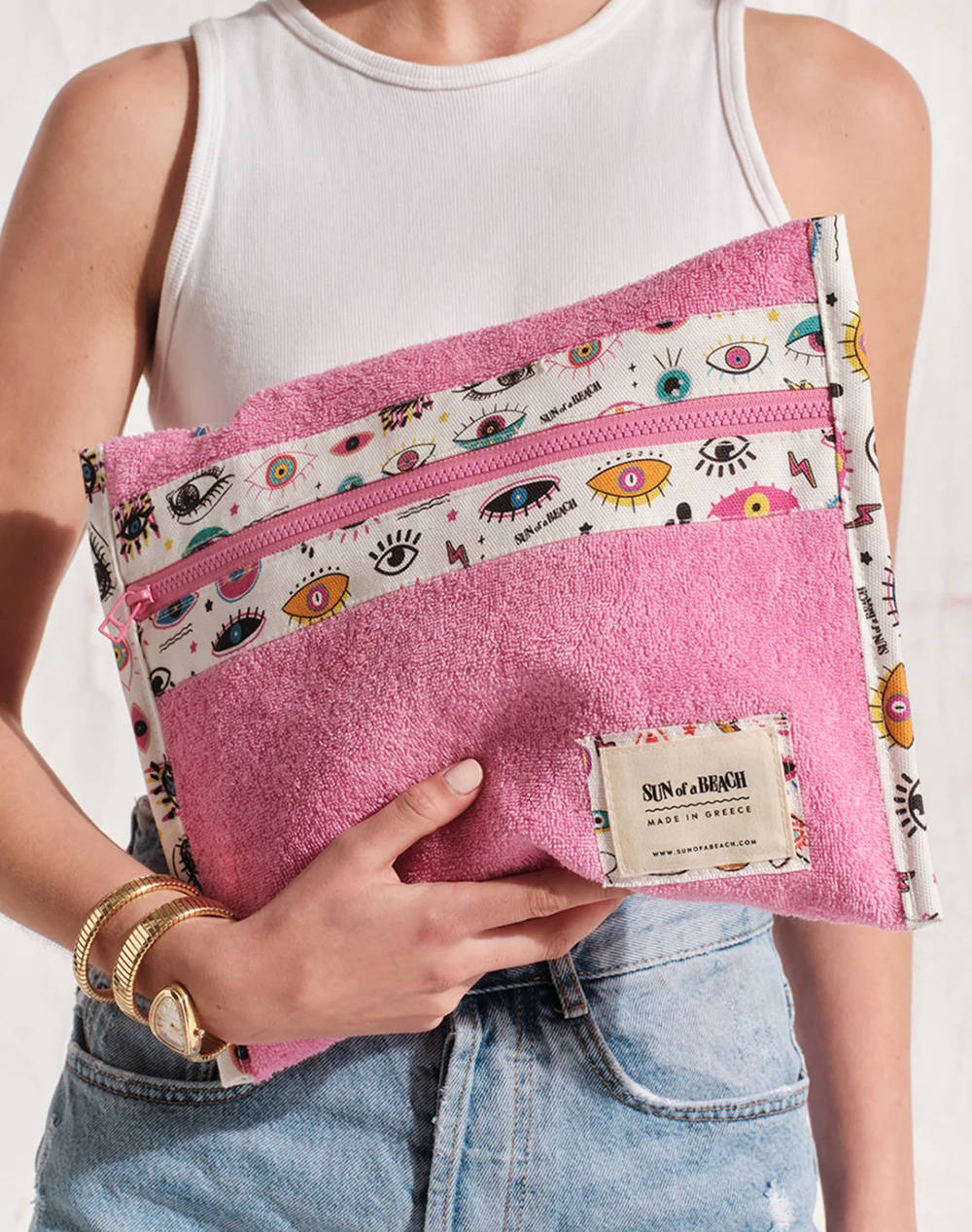 SUN OF A BEACH Waterproof Pouch (Dimensiuni: 27x35cm.)