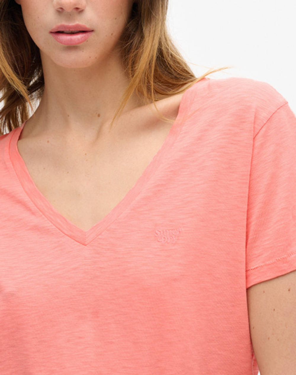 SUPERDRY D1 STUD STUDIOS SLUB EMB VEE TEE BLUZA DE DAMA