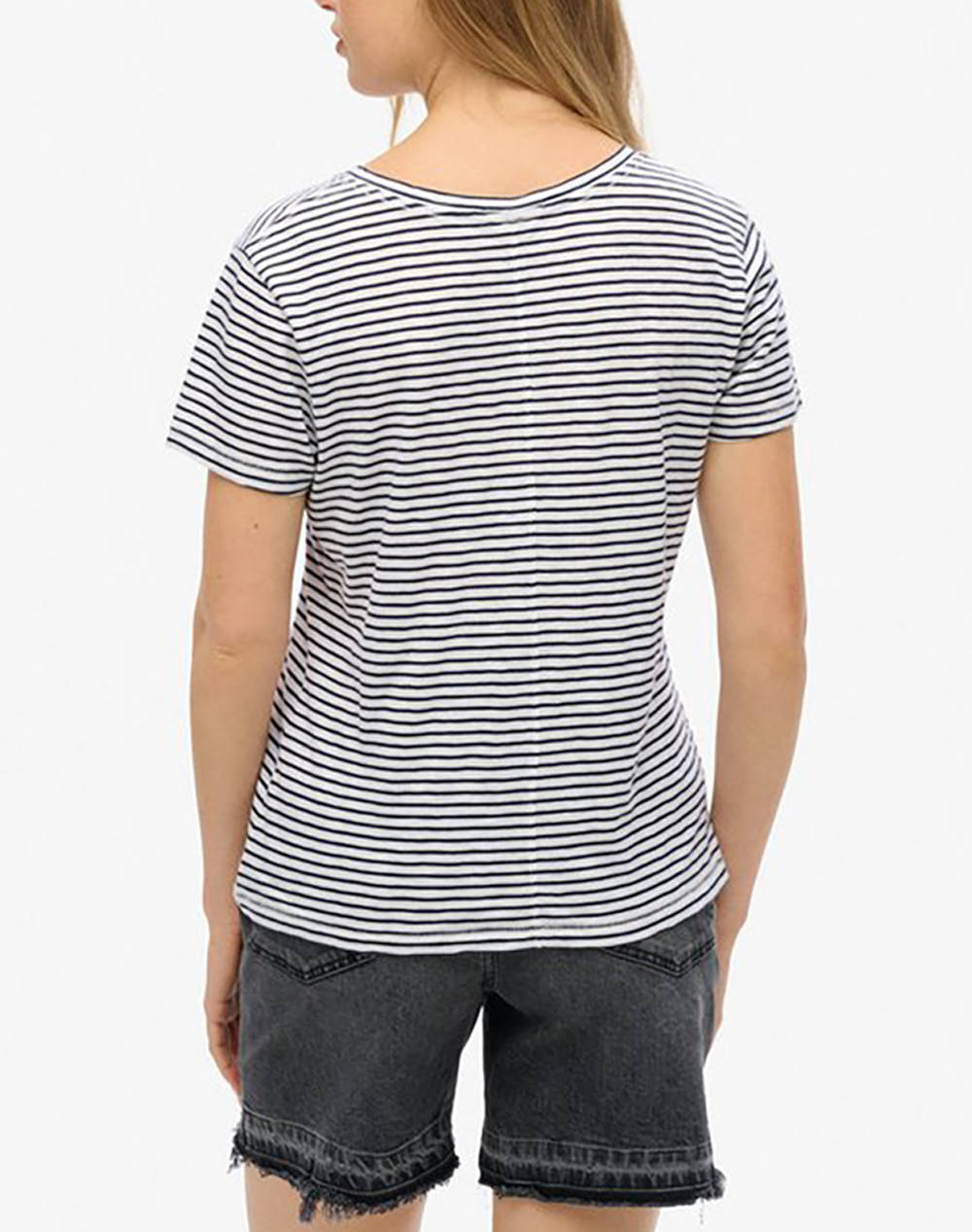 SUPERDRY D1 STUD STUDIOS SLUB EMB VEE TEE BLUZA DE DAMA