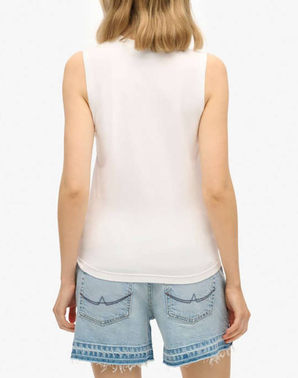 SUPERDRY D2 SDSW SPORT LUXE FITTED TANK BLUZA DE DAMA