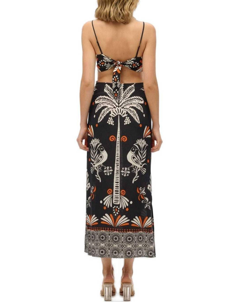 SUPERDRY D2 STUD STATEMENT CUT-OUT MAXI DRESS ROCHIE DE DAMA