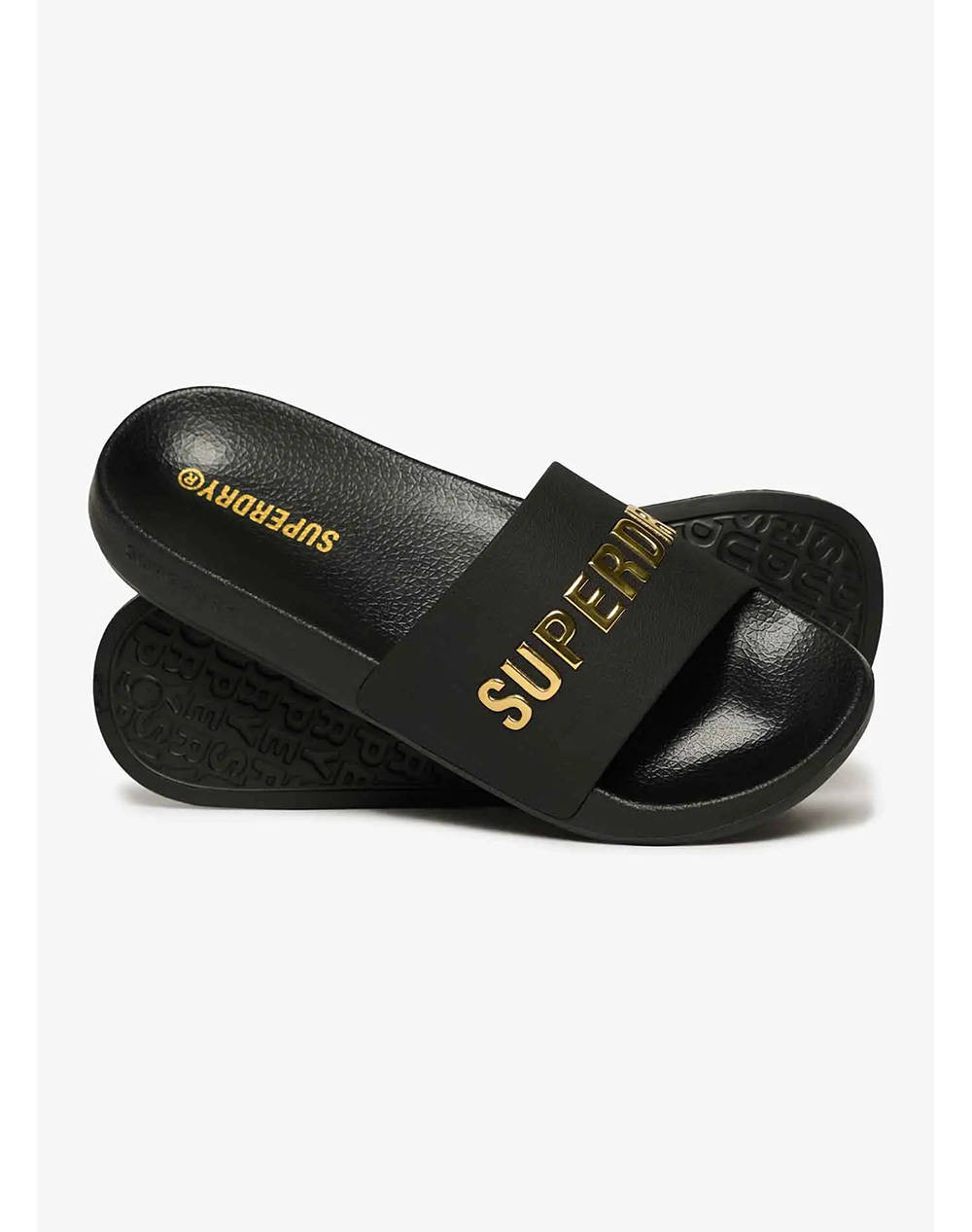 SUPERDRY D2 SDNA LUXE LOGO POOL SLIDE INCALTAMINTE DE DAMA
