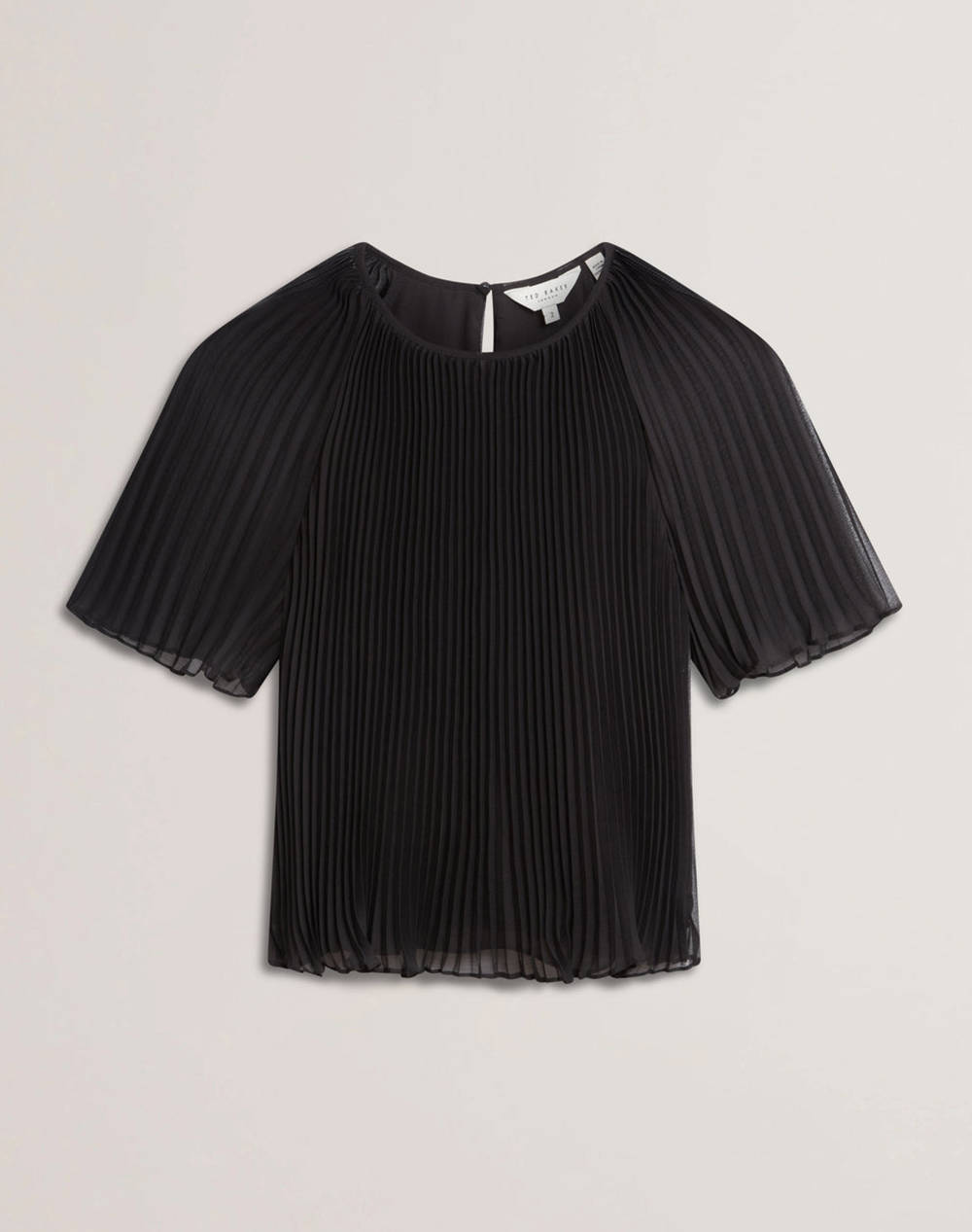 TED BAKER AGARA Pleated Short Sleeve Blouse