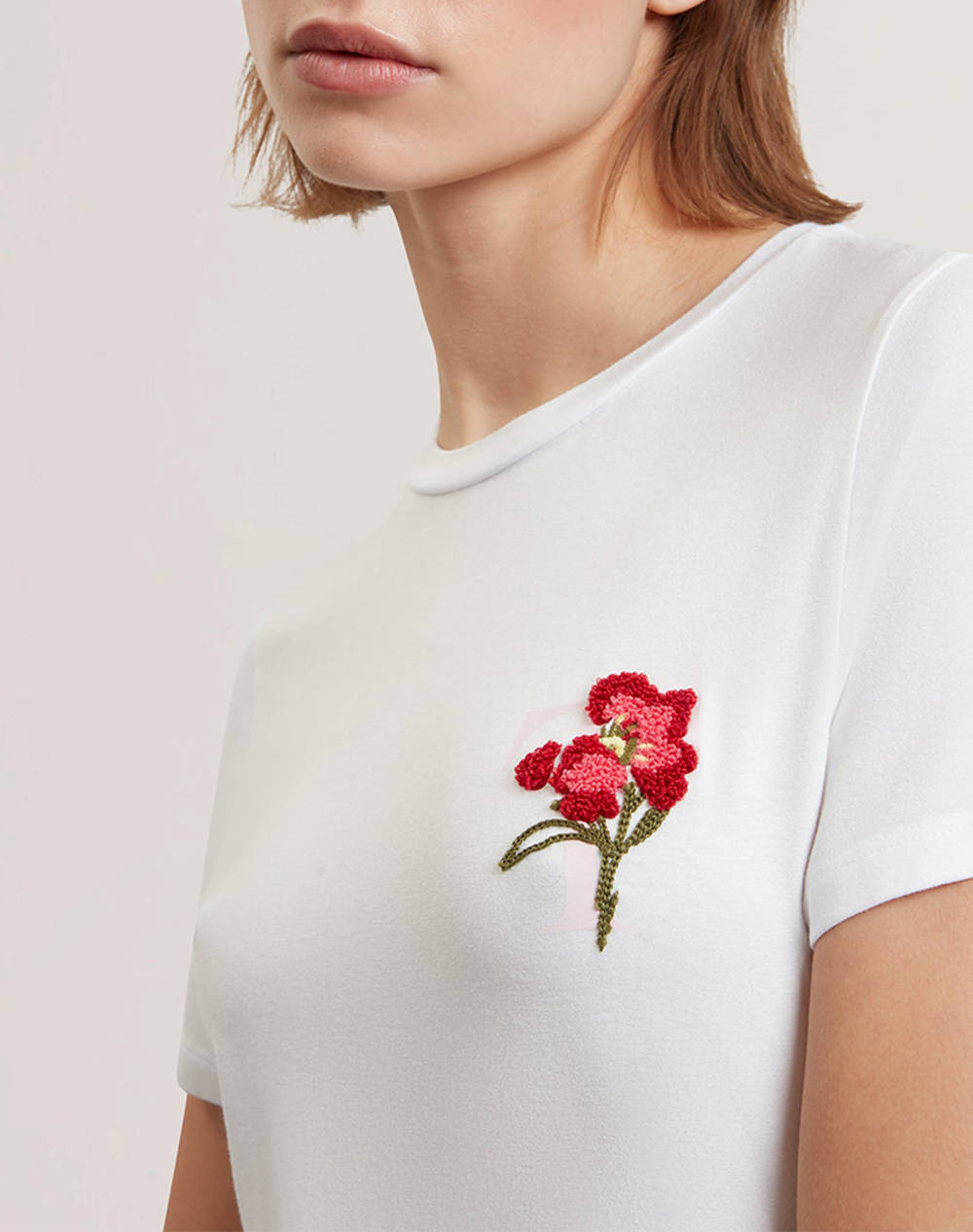 TED BAKER CARNELA Embroidered Logo Short Sleeve Tee