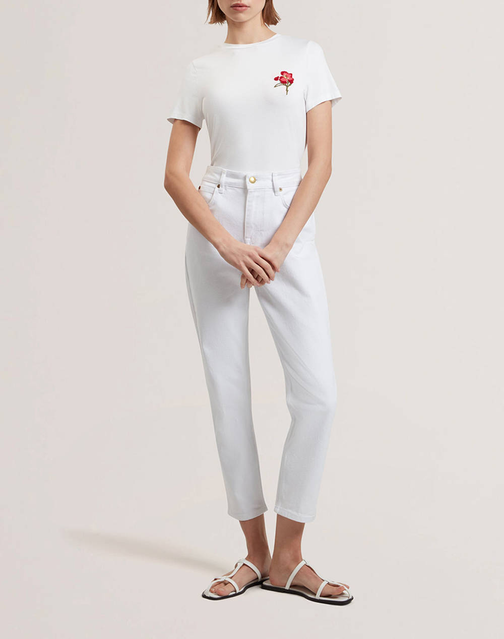 TED BAKER CARNELA Embroidered Logo Short Sleeve Tee