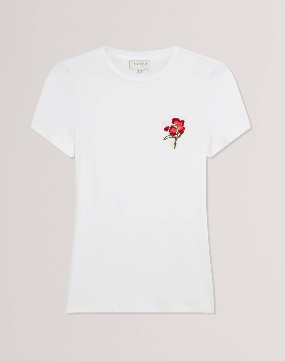 TED BAKER CARNELA Embroidered Logo Short Sleeve Tee
