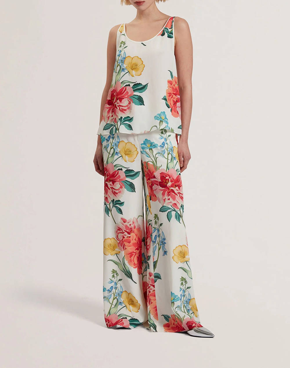 TED BAKER PURRLA Scoop Neck Printed Cami