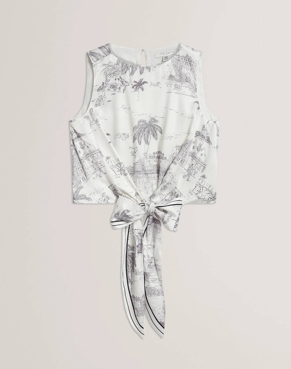 TED BAKER IDROA Knot Detail Sleeveless Top