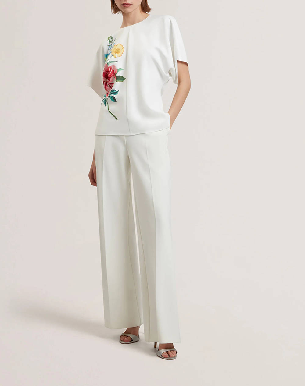 TED BAKER LAHNAA Slouch Sleeve Waisted Top