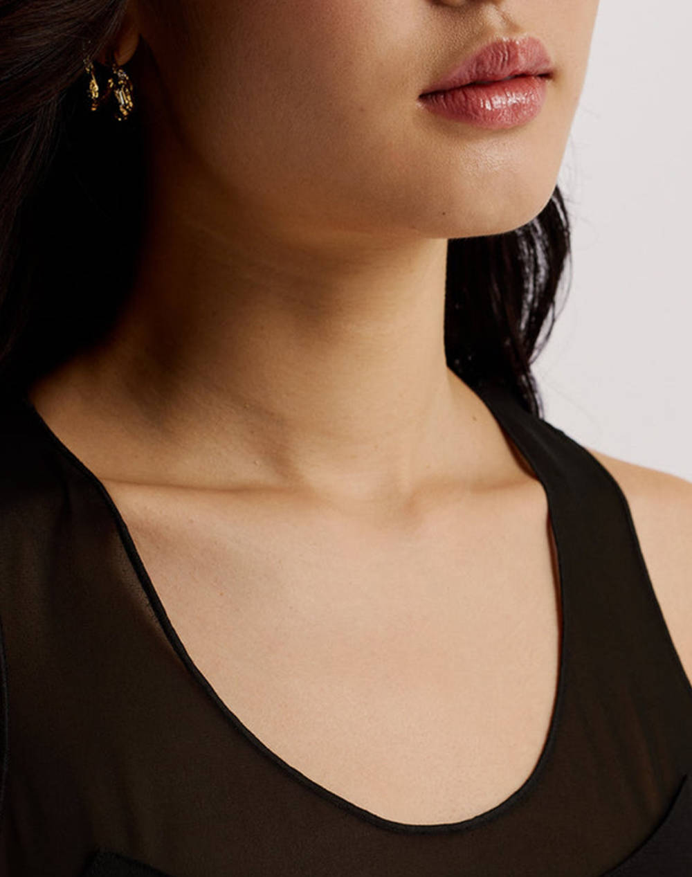 TED BAKER MEPHORA Sleeveless Midi Dress With Panel Detail