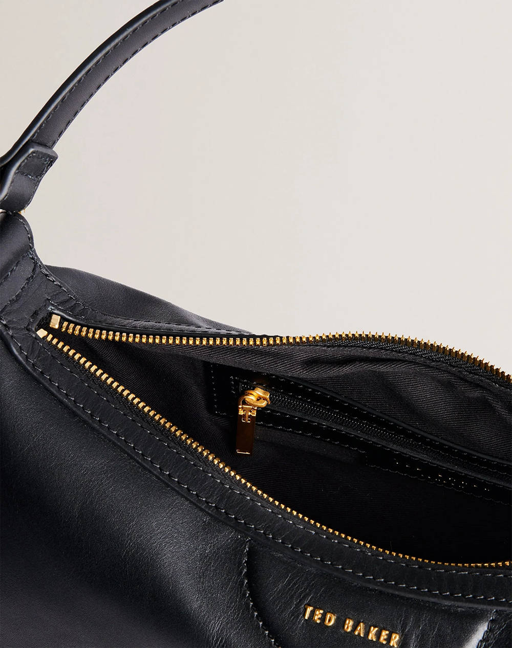 TED BAKER ESIAH Webbing Slouchy Leather Hobo Bag (Dimensiuni: 32 x 26cm.)