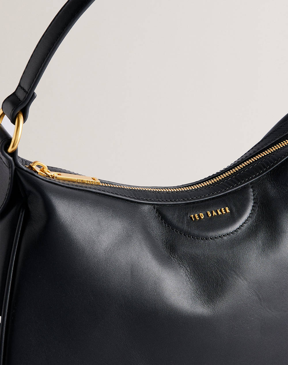 TED BAKER ESIAH Webbing Slouchy Leather Hobo Bag (Dimensiuni: 32 x 26cm.)