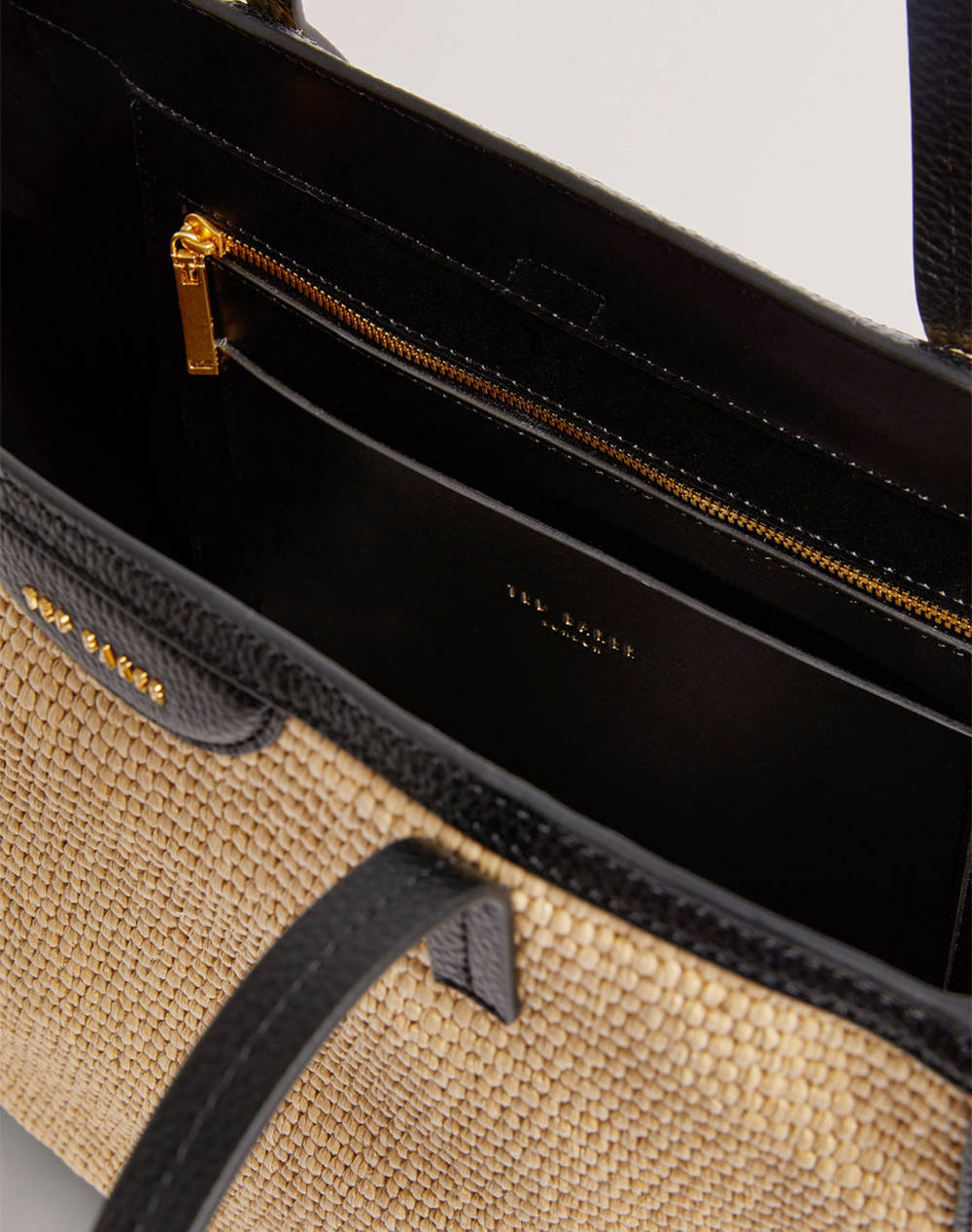 TED BAKER BARNI Faux Raffia Large Shopper Bag