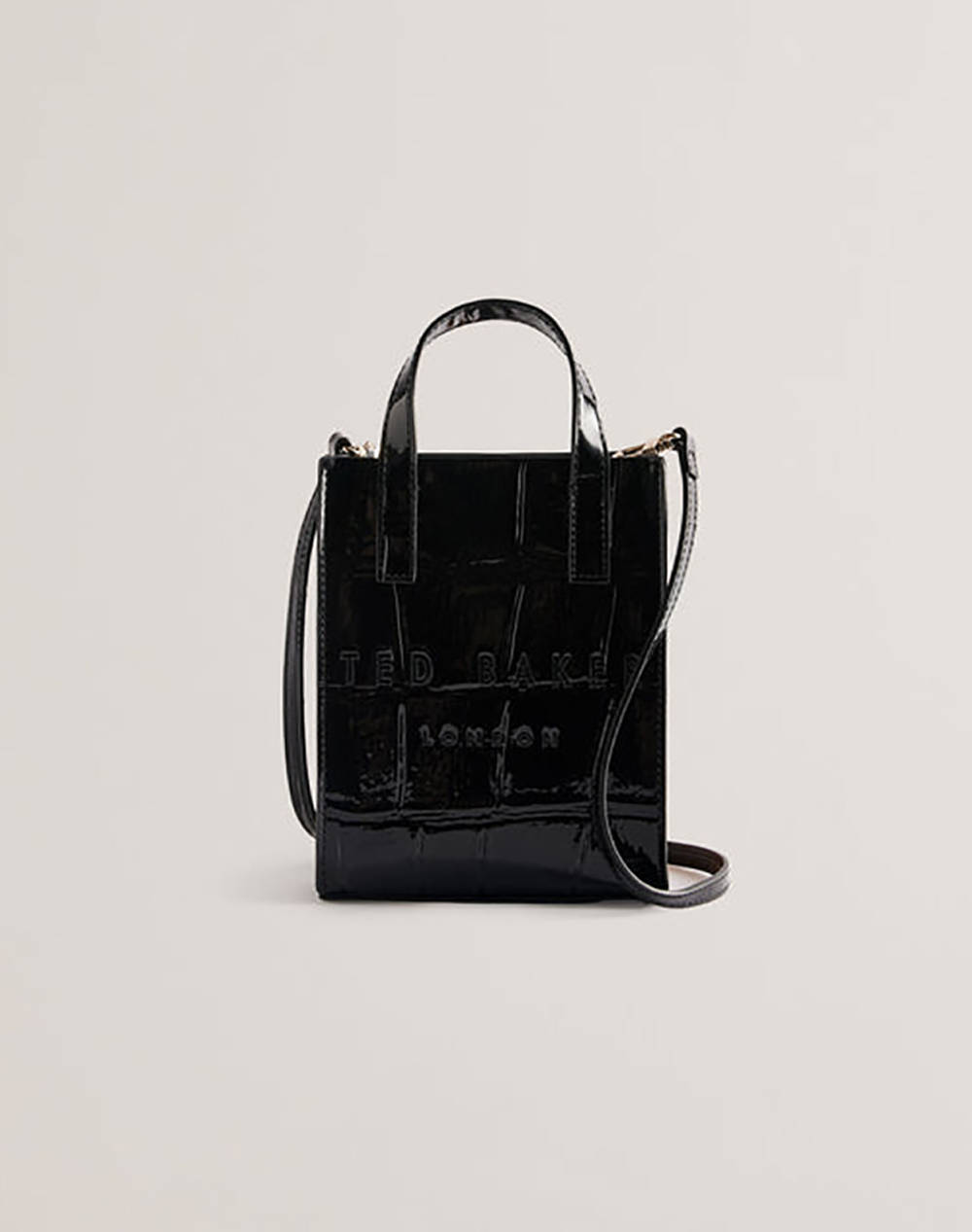 TED BAKER GATOCON Croc Effect Mini Icon Bag (Dimensiuni: 14 x 18cm.)