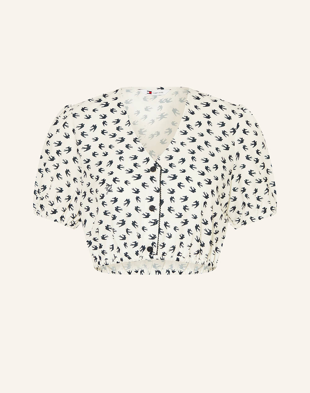 TOMMY JEANS TJW CRP AOP SS BLOUSE